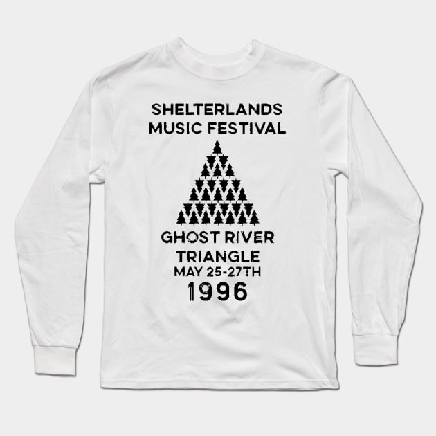 Shelterlands Music Festival Long Sleeve T-Shirt by PurgatoryArchaeologicalSurvey